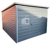 SCHOWEK - DOMEK OGRODOWY 3m x 2m - spad w tył -  antracyt  ID428