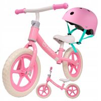 Zestaw 2w1 Rowerek biegowy dla dzieci lekki stabilny koła 12'' + kask 48-54