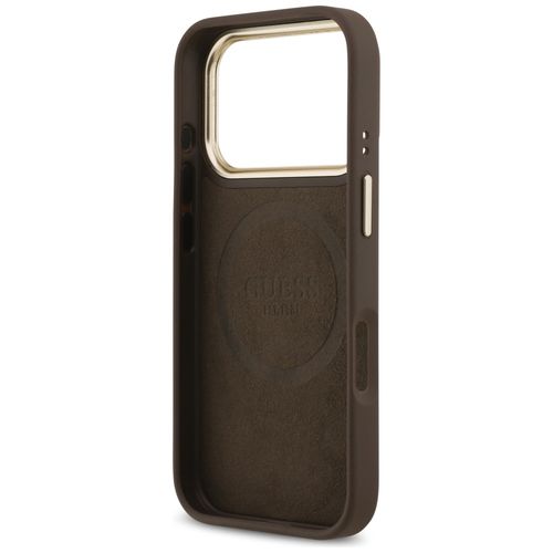 etui guess 4g logo plate magsafe do      iphone 17 pro brązowy na Arena.pl