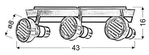 Sortha 1 listwa 3x9W GX53 energooszczędna na Arena.pl