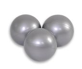plastikowe piłeczki do suchego basenu 50szt. - srebrne