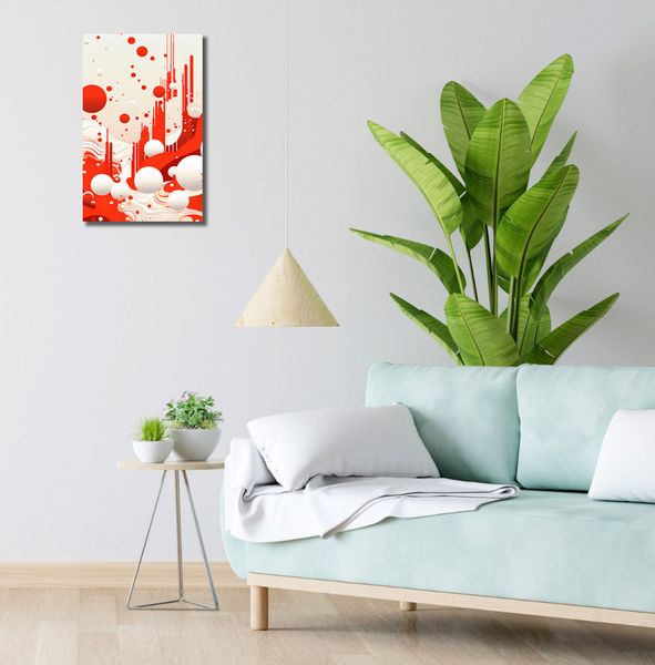 Obraz 30x50cm Krwiście Czerwone Wibracje zdjęcie 2