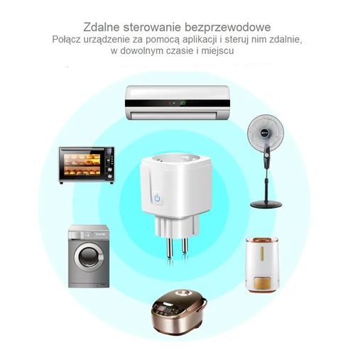 Inteligentne gniazdko Wi-Fi programator czasowy Smart Control EU16 Platinum na Arena.pl