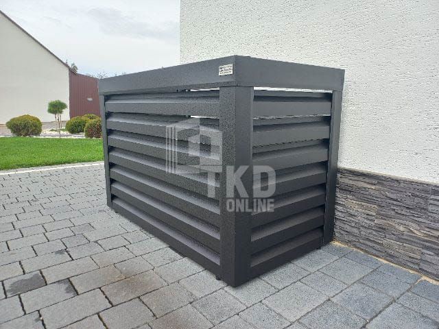Osłona klimatyzatora - pompy ciepła 110x40x90 cm antracyt TKD175 zdjęcie 3