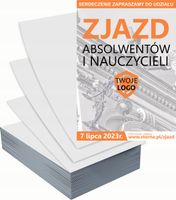 Ulotki A5 reklamowe firmowe 100 szt różne wzory ZJAZD ABSOLWENTÓW