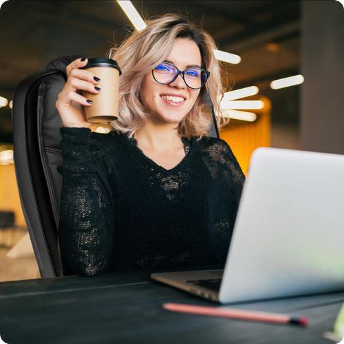 Fotel biurowy Sofotel Porto czarny na Arena.pl