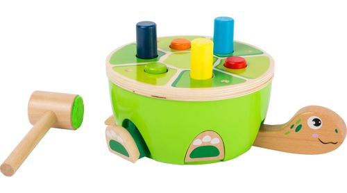 WBIJANKA ŻÓŁW i młoteczek WBIJAK drewno kolor na Arena.pl