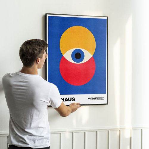 Plakat plakaty w ramce bauhaus oko 61x91 cm w czarnej ramie na Arena.pl