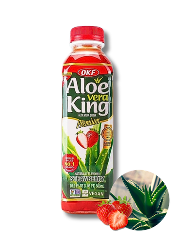 OKF Aloe Vera King Strawberry, napój aloesowy truskawkowy 500ml na Arena.pl