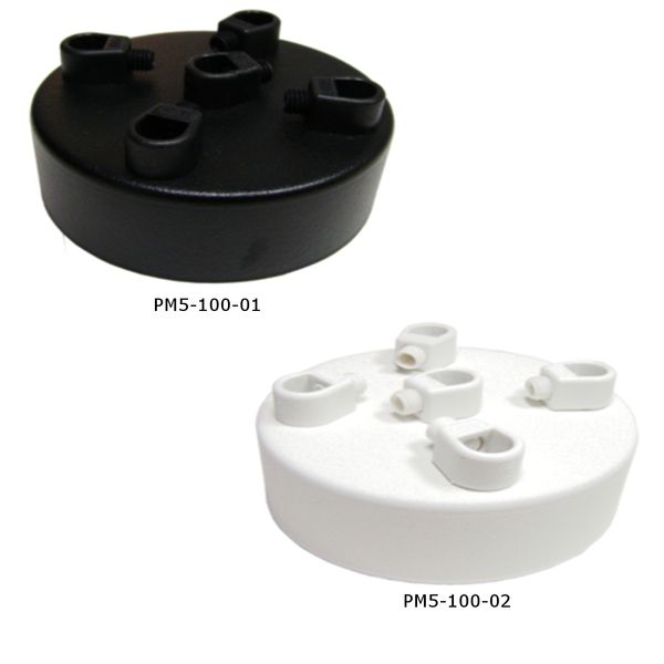 Podsufitka Maskownica Sufitowa fi 100mm Biała 5 otworów zdjęcie 3