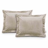 CUS/AH/VELVET/CREAM/SIDE/50X70*2