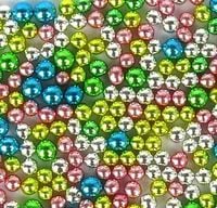 PEREŁKI CUKROWE METALIZOWANE kolorowe - 5mm - 50g