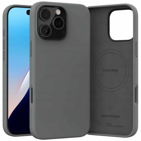 Spacecase Pure Mag Iphone 16 Pro Max Gray zdjęcie 10