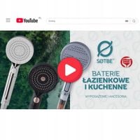 OSZCZĘDNA słuchawka do prysznica z filtrem MOCNA 5 funkcyjna CZARNA SOTBE