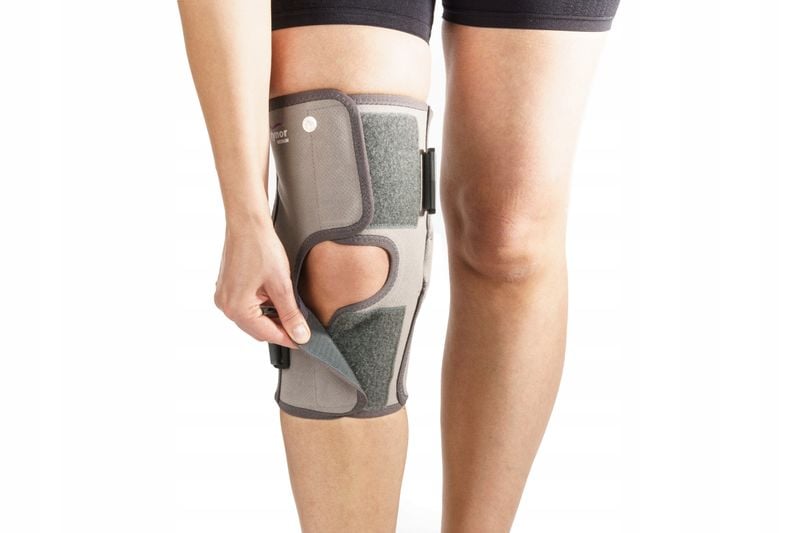 PROFESJONALNA ORTEZA KOLANA STABILIZATOR Z SZYNAMI zdjęcie 6