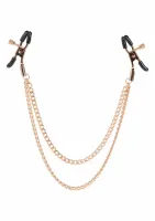 calexotics entice tiered intimate clamps z ozdobnym łańcuszkiem