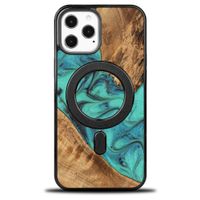 etui bewood unique na iphone 12 pro max - turquoise z magsafe