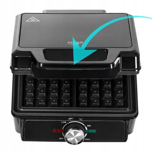 GOFROWNICA 2000W OPIEKACZ DO GOFRÓW MOCNA Z REGULACJĄ TEMPERATURY na Arena.pl