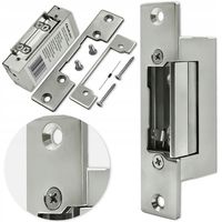 Elektrozaczep symetryczny rygiel 12V Qoltec z pamięcią i blokadą do drzwi