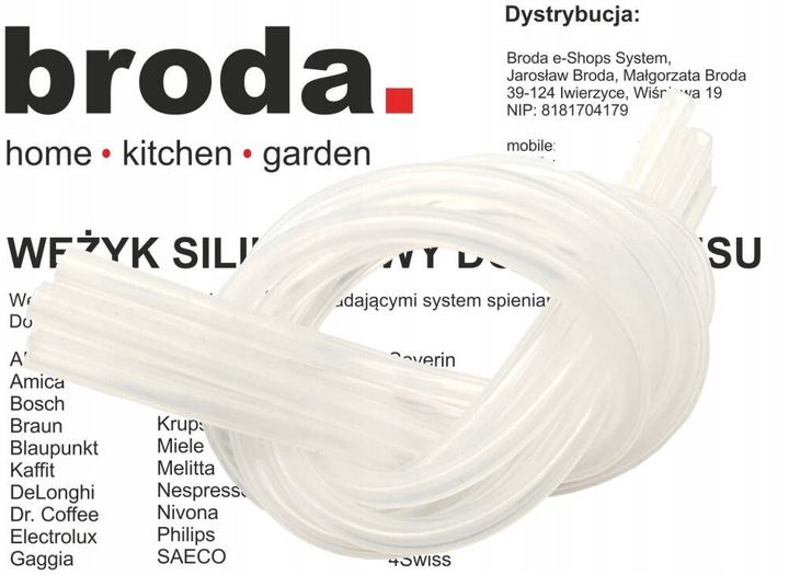 Silikonowy wężyk do ekspresu 5szt zdjęcie 2