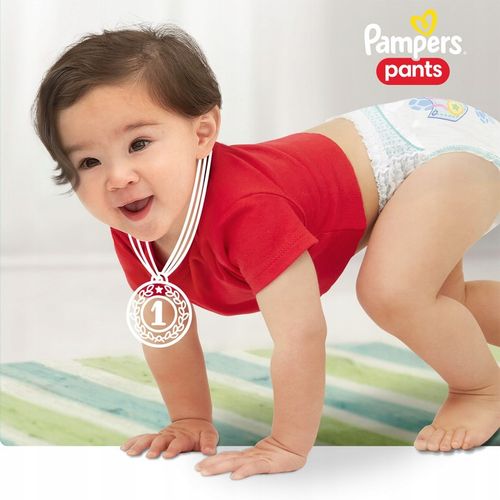 Zestaw Pampers Pants Pieluchomajtki, 19kg+, rozmiar 8, 2 x 32 szt + GRATIS na Arena.pl