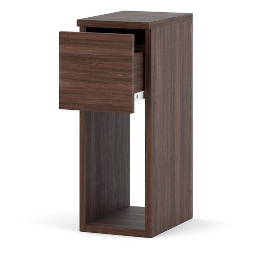 szafka nocna wąska stolik pojemna z szufladą do sypialni 20cm dąb wenge na Arena.pl