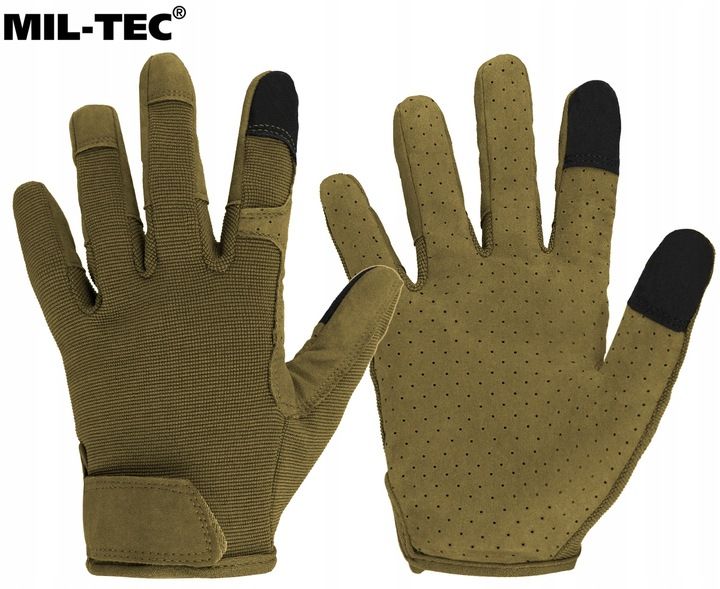 Rękawice rękawiczki taktyczne strzeleckie Mil-Tec Touch olive M zdjęcie 5
