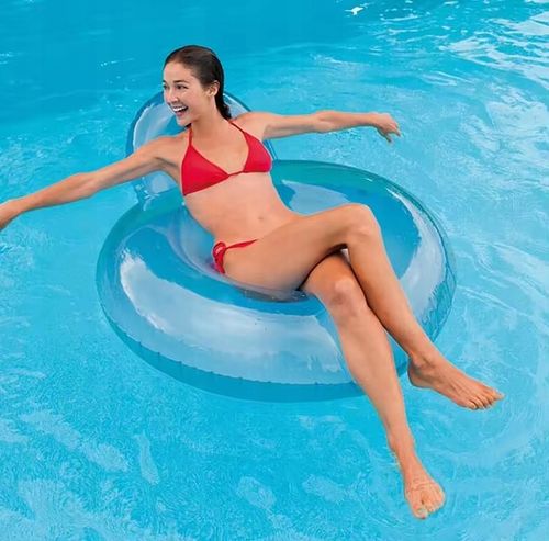 MATERAC DMUCHANY FOTEL DUŻY 137x122 cm DO PŁYWANIA WODY INTEX 58889 na Arena.pl