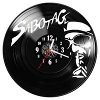 Zegar ścienny z płyty winylowej Sabotage 1006.14