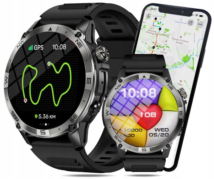 Smartwatch Wenom Explorer czarny zdjęcie 2