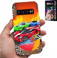 ETUI DO SAMSUNG GALAXY S10 PLUS - DLA DZIECI, SAMOCHODY WYŚCIGOWE + FOLIA