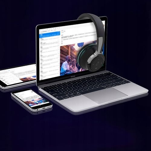 SŁUCHAWKI BEZPRZEWODOWE H2 BLUETOOTH MP3 NAUSZNE MIKROFON RGB DLA na Arena.pl