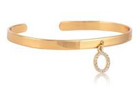 bransoletka z okrągłą zawieszką, z kryształkami preciosa z kolekcji