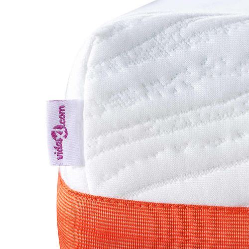 Materac Biały i szary 70 x 200 cm Pianka z pamięcią na Arena.pl