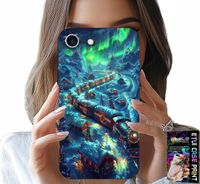 ETUI DO IPHONE 7 / 8 / SE2 - POCIĄG, EKSPRES ŚWIĄTECZNY WZORY + SZKŁO