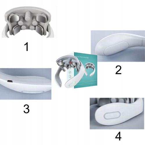 MASAŻER SZYI SZTYWNOŚĆ KARKU BÓL PRĄDY TENS 9 GŁOWIC GRZANIE 5 PROGRAMÓW na Arena.pl