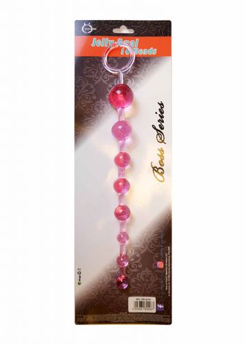 plug/kulki jelly anal 10 beads pink na Arena.pl