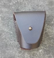 Ładownica na bęben rewolwera czarnoprochowego kabura brąz Garbacz