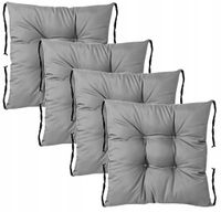 4x PODUSZKA OGRODOWA 42x42 WODOODPORNA WIĄZANA na KRZESŁO SIEDZISKO OPARCIE