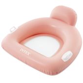 Dmuchany fotel materac z oparciem 114x107 cm INTEX 56801 różowy