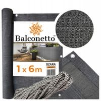 Osłona balkonowa OGRODZENIOWA mata 95% 1x6m UV taras balkon SIATKA