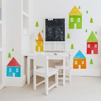 Naklejki Kolorowe Domki DK200 XL
