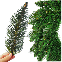 60 SZT SZTUCZNE GAŁĄZKI ŚWIERKOWE DEKORACYJNE ŚWIĄTECZNE STROIK WIENIEC