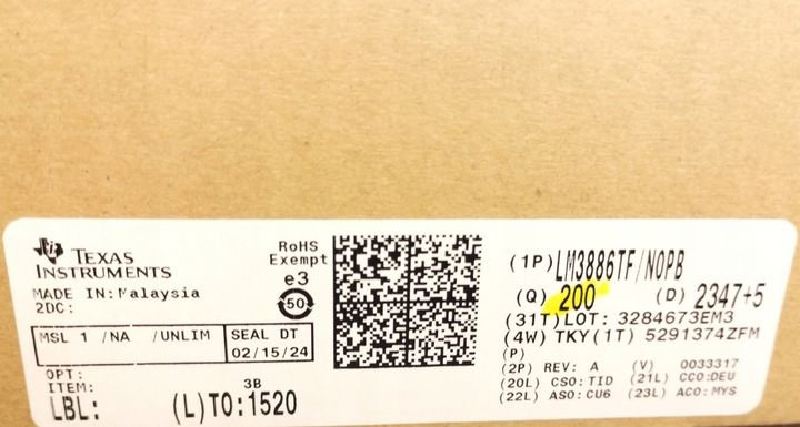 (2szt) LM3886TF wzmacniacz audio 68W obudowa TO220TF-11 zdjęcie 4