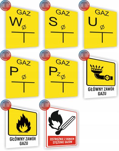 Tablica orientacyjna dla zasuwy na połączeniu znak nadruk 20x15 cm na Arena.pl