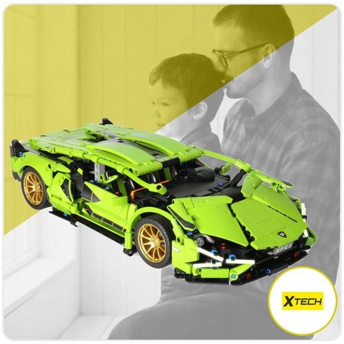 KLOCKI LAMBORGHINI TECHNICZNE AUTO SPORTOWE WYŚCIGOWE XTECH 1254 ELEMENTY na Arena.pl