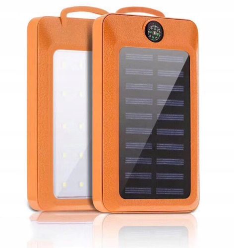 POWERBANK SOLARNY PANCERNY 20000MAH 2xUSB LATARKA na Arena.pl