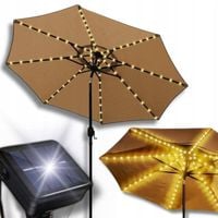 SOLARNA GIRLANDA POD PARASOL LAMPKI LED DEKORACYJNE OGRÓD LAMPY OGRODOWE