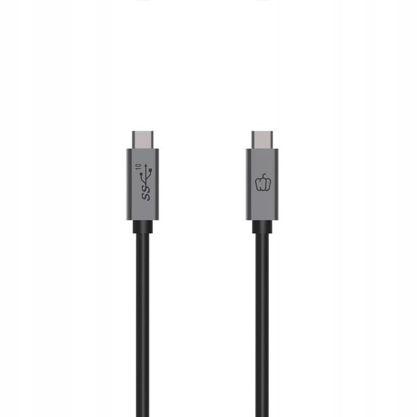Kabel Pepper Jobs USB typ C - USB typ C 1 m czarny zdjęcie 1