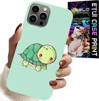 ETUI DO IPHONE 12 PRO MAX - SŁODKIE ŻÓŁWKI WZORY DLA DZIECI + SZKŁO